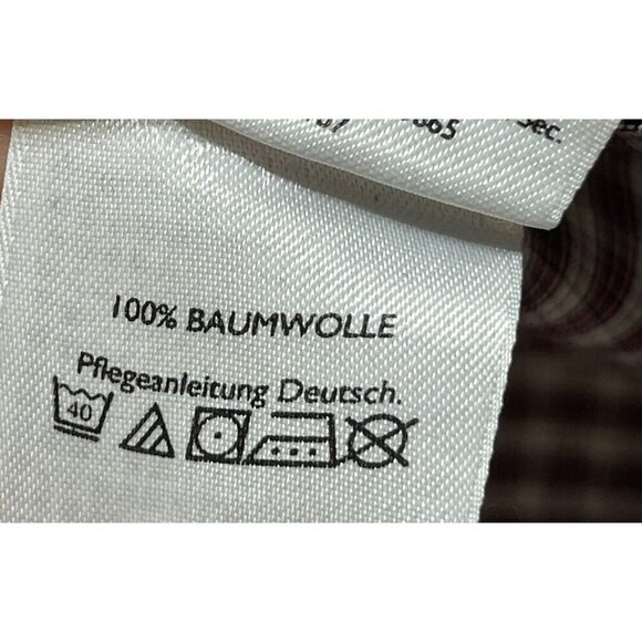 Eddie Bauer Men's Button Front Shirt Red White Plaid Relaxed Fit Cotton Size XXL - Picture 8 of 8